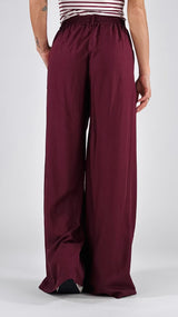 Pantalone lino viscosa fluido H.