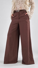 Pantalone cintura lino viscosa T.