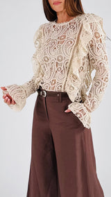 Camicina crochet rouches T.