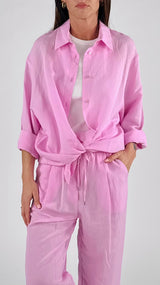 Camicia lino viscosa T.