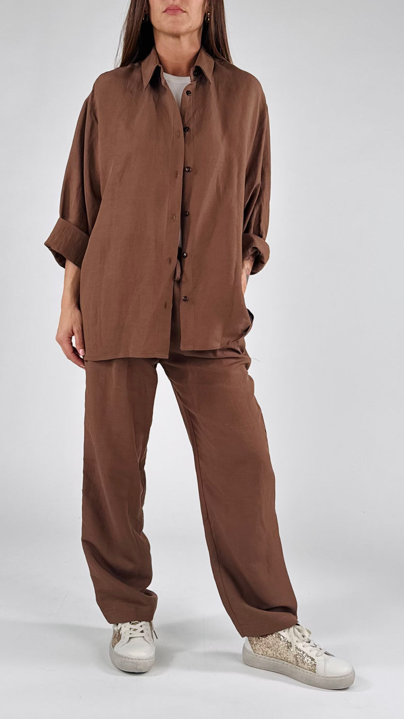 Camicia lino viscosa T.