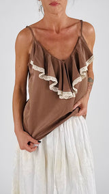 Top lingerie cupro smerigliato You
