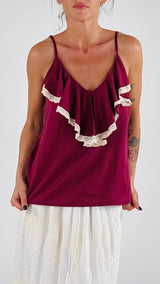 Top lingerie cupro smerigliato You