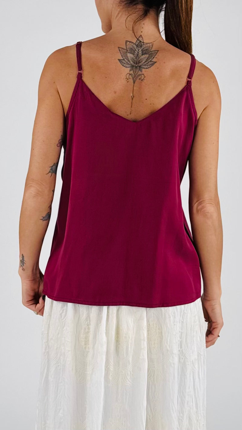 Top lingerie cupro smerigliato You