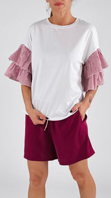 T-shirt manica righe You