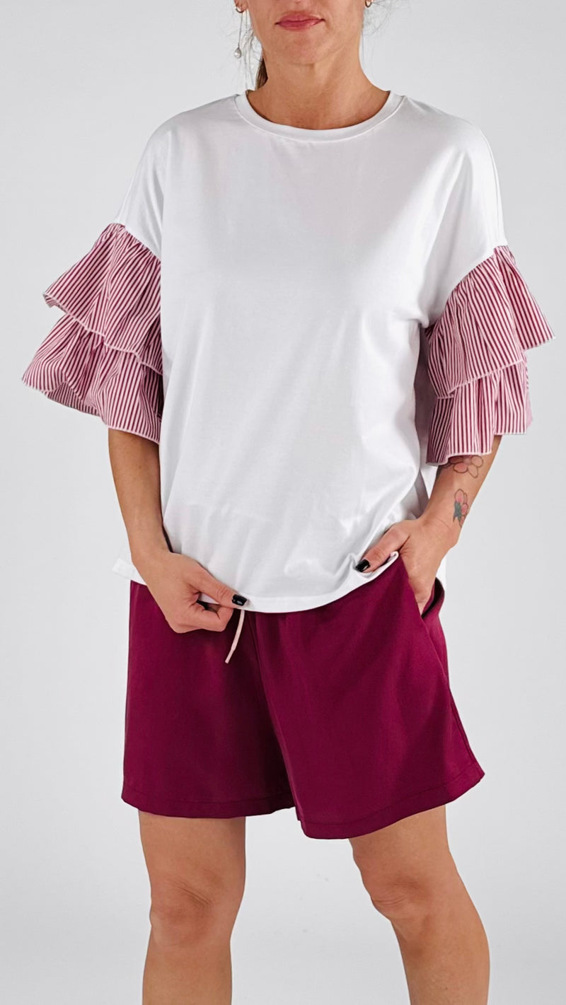 T-shirt manica righe You