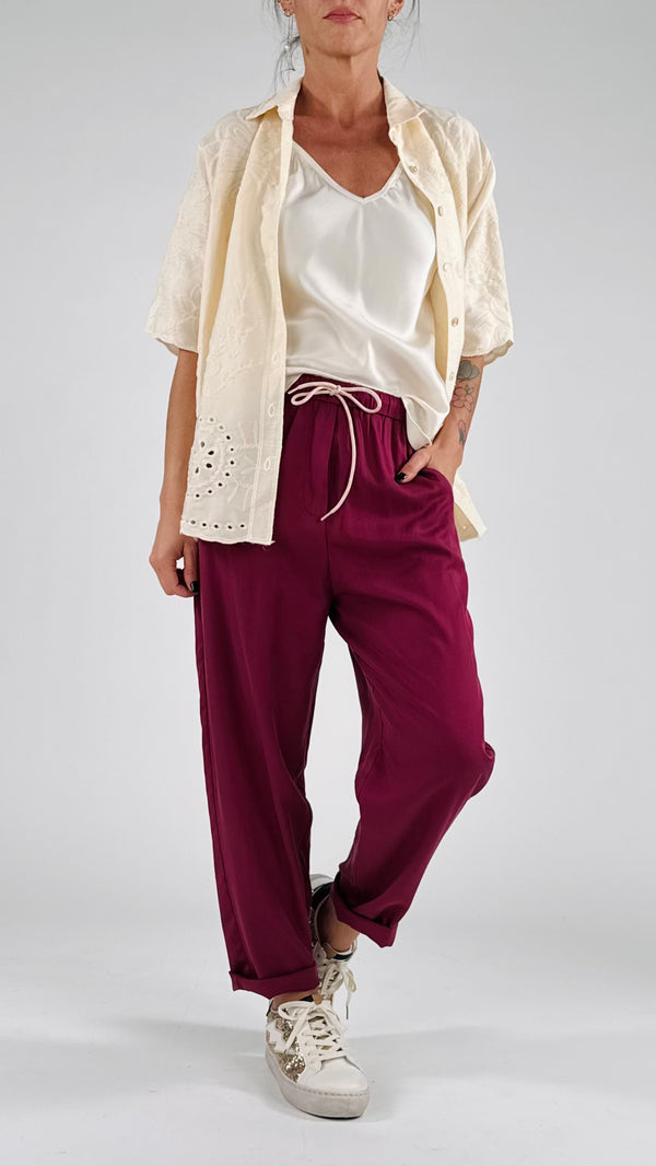 Pantalone cupro smerigliato You