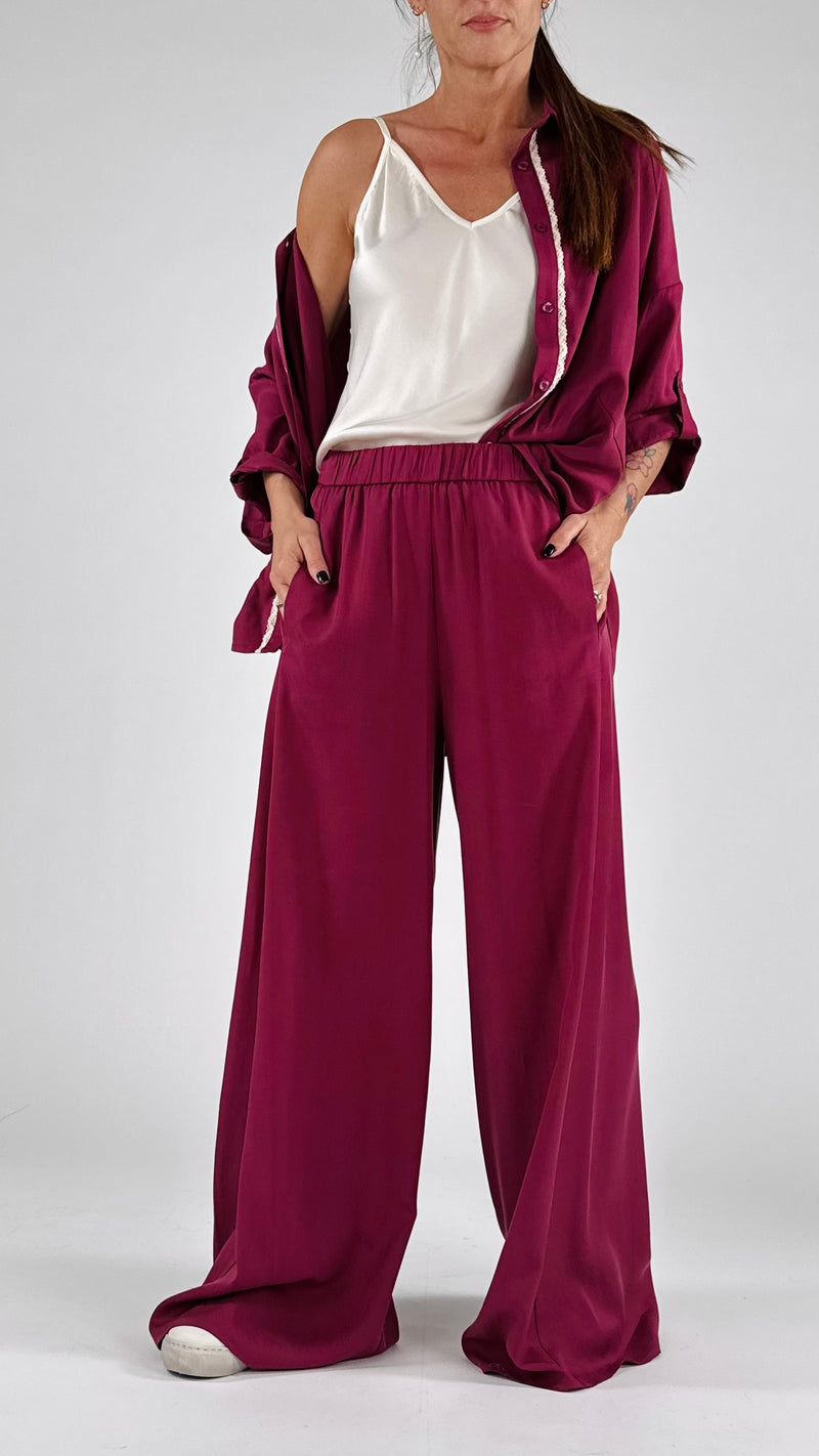 Pantalone palazzo cupro smerigliato You