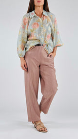 Camicia mussola light blu
