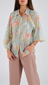 Camicia mussola light blu