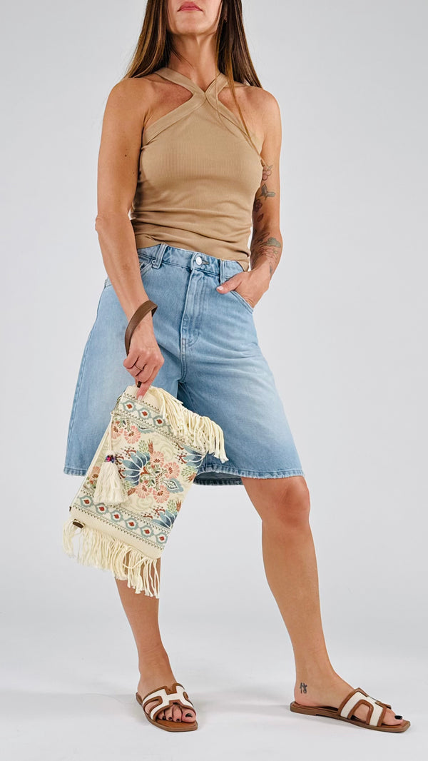 Pochette cotone stampato