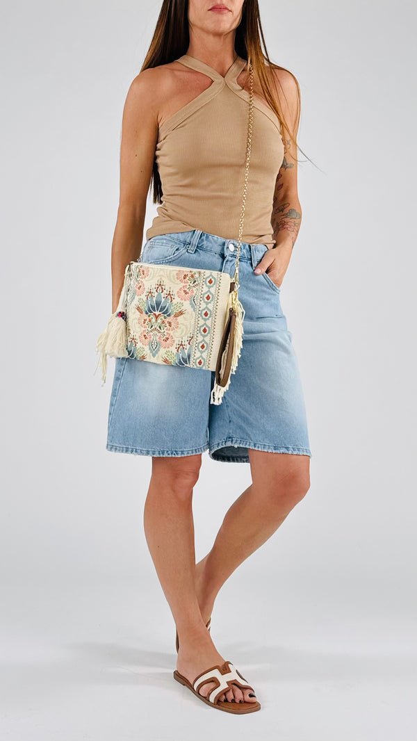 Pochette cotone stampato