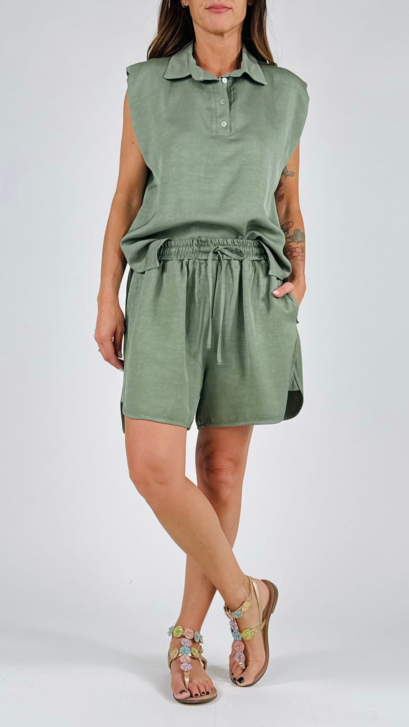 Short coulisse cupro H.