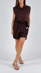 Short coulisse cupro H.