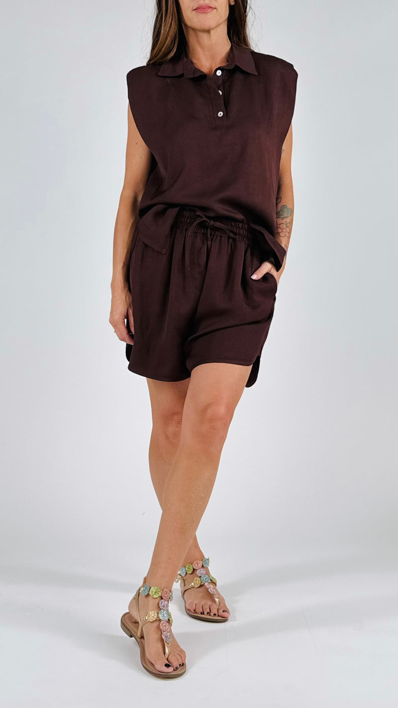Short coulisse cupro H.
