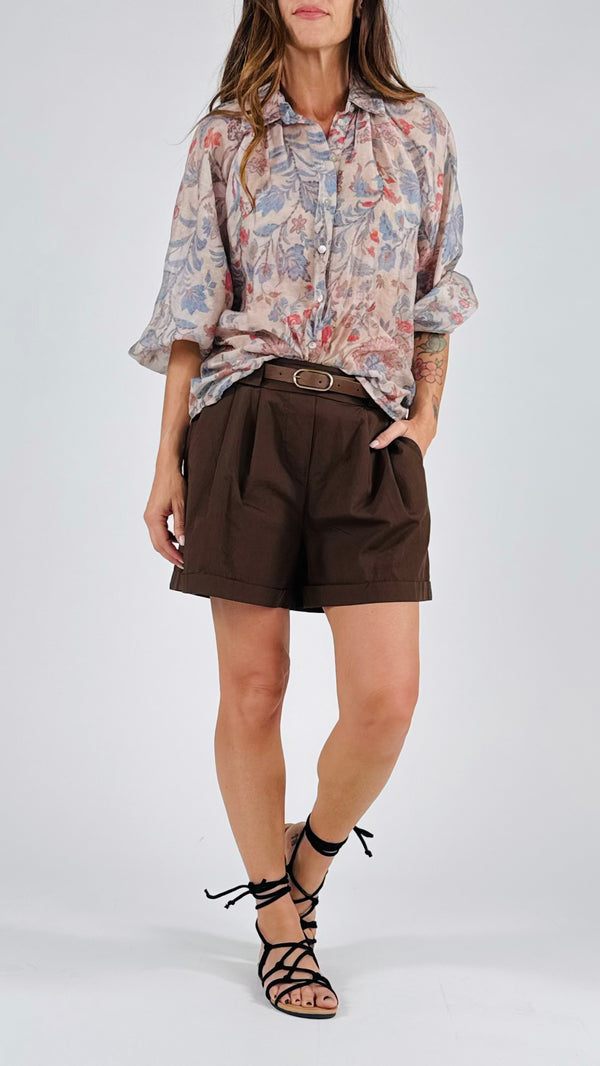 Short tela vela risvolto H.