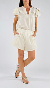 Short tela stropicciata You