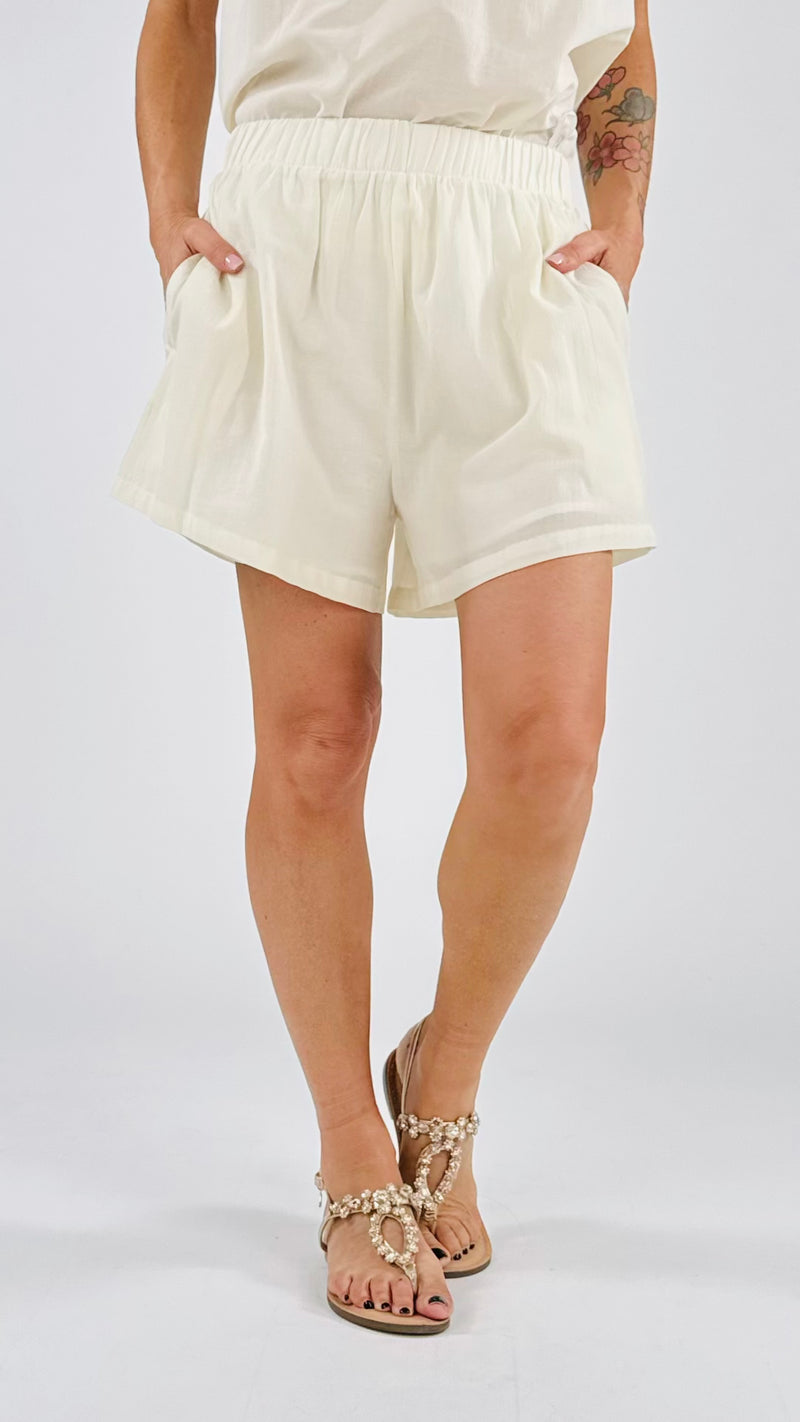 Short tela stropicciata You
