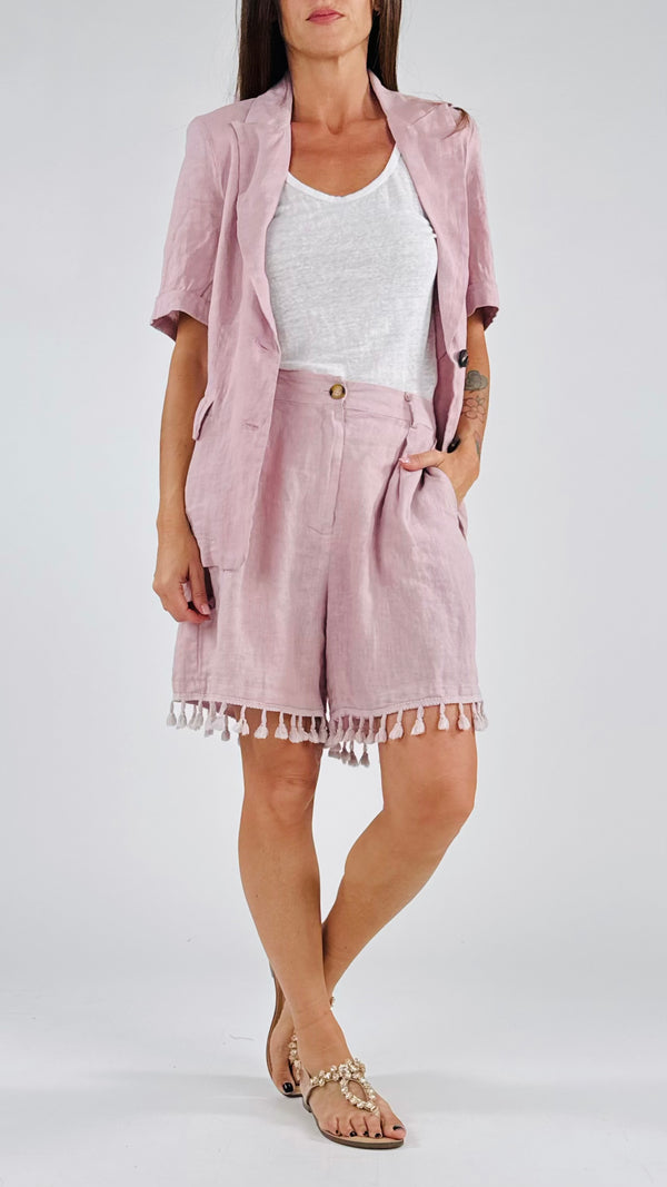 Bermuda nappe puro lino T.