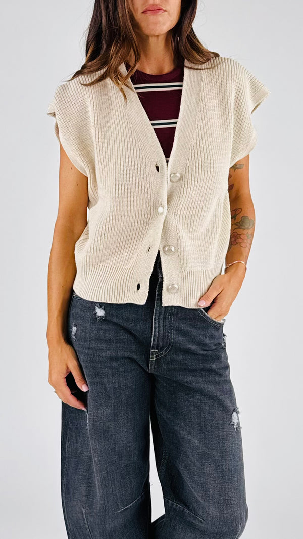 Gilet costa inglese bottoni mil H.