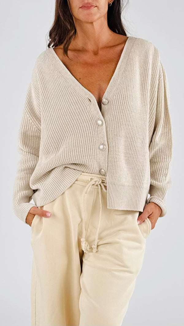 Cardigan costa inglese bottoni mil. H.