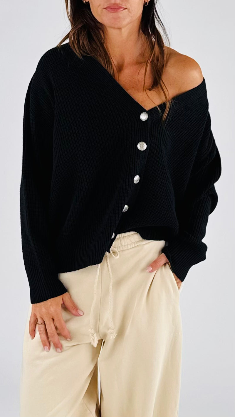 Cardigan costa inglese bottoni mil. H.