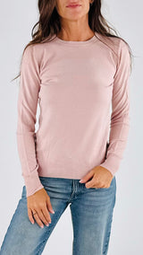 Pull girocollo viscosa basic Vic.