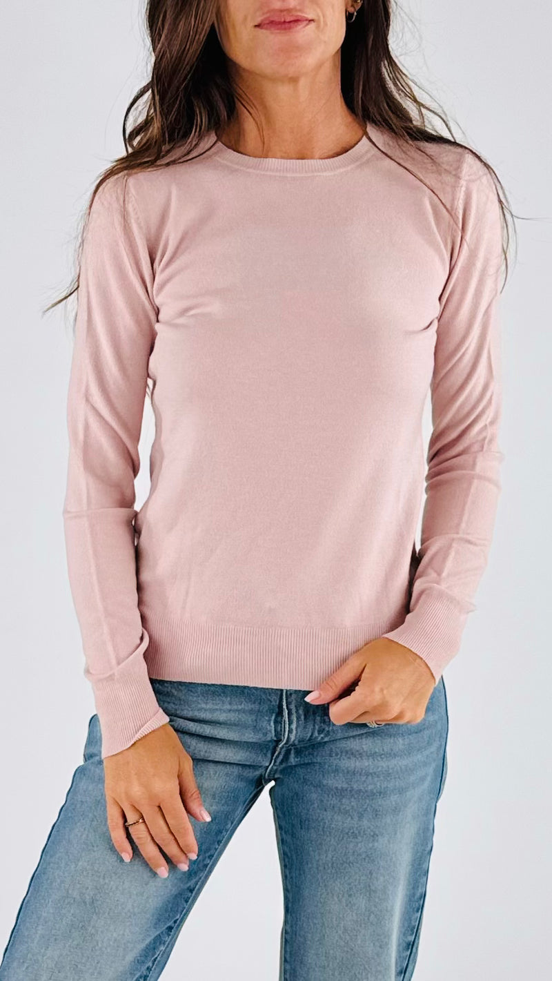 Pull girocollo viscosa basic Vic.