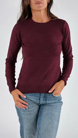 Pull girocollo viscosa basic Vic.