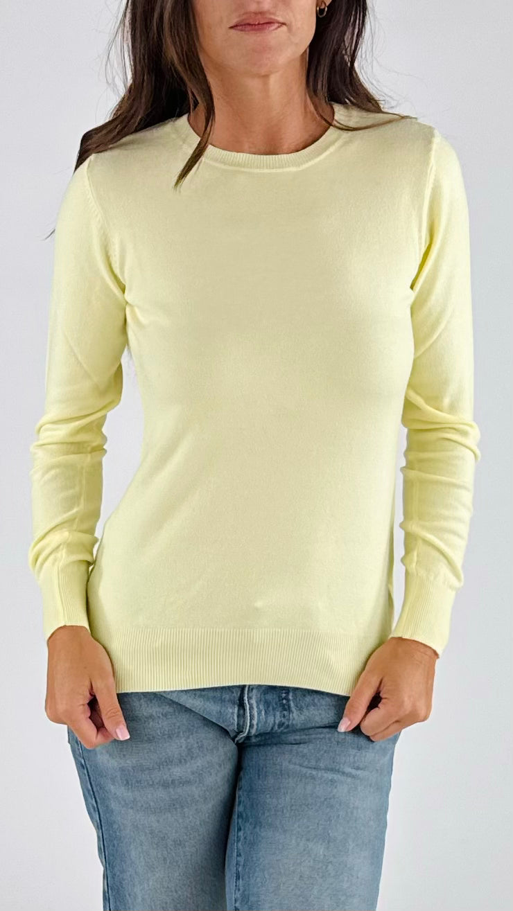 Pull girocollo viscosa basic Vic.