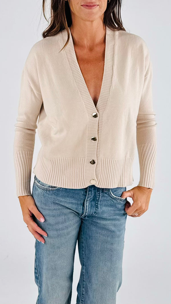 Cardigan polso costina T.