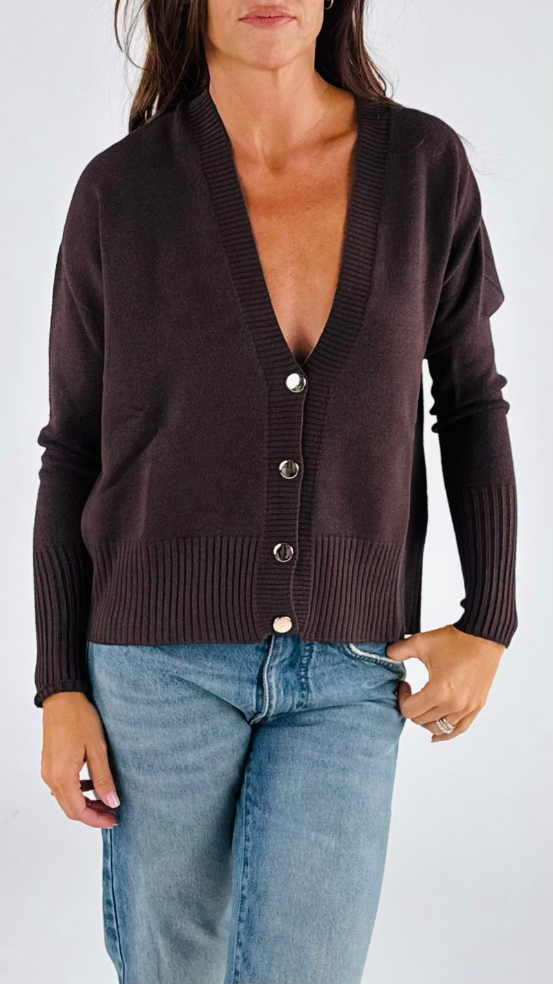 Cardigan polso costina T.