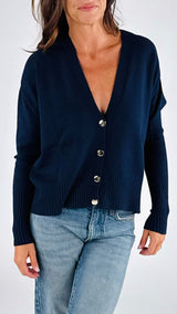 Cardigan polso costina T.