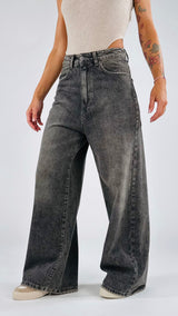 Jeans Giusy noire sabbiato
