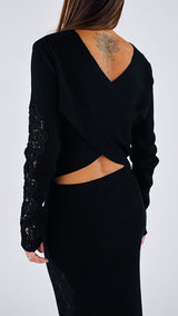 Pull incrociato macramè H