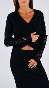 Pull incrociato macramè H
