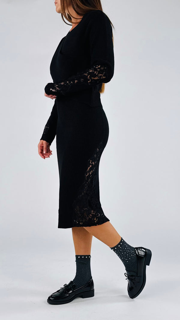 Longuette maglia macramè H