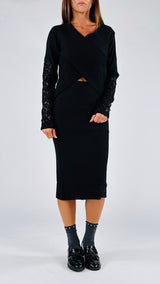 Longuette maglia macramè H