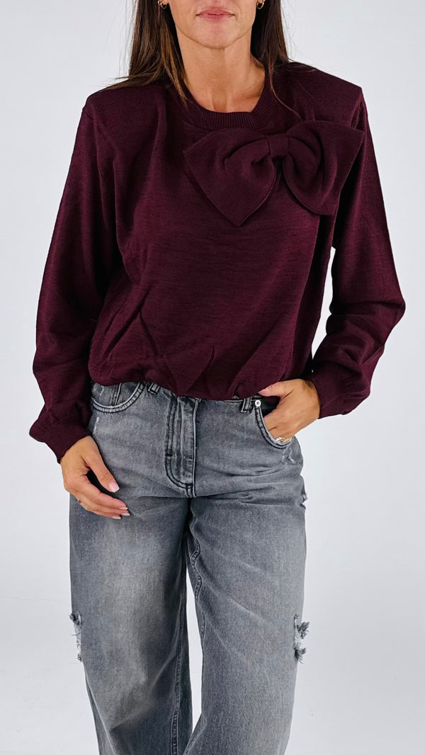 Maglia spalline fiocco H.
