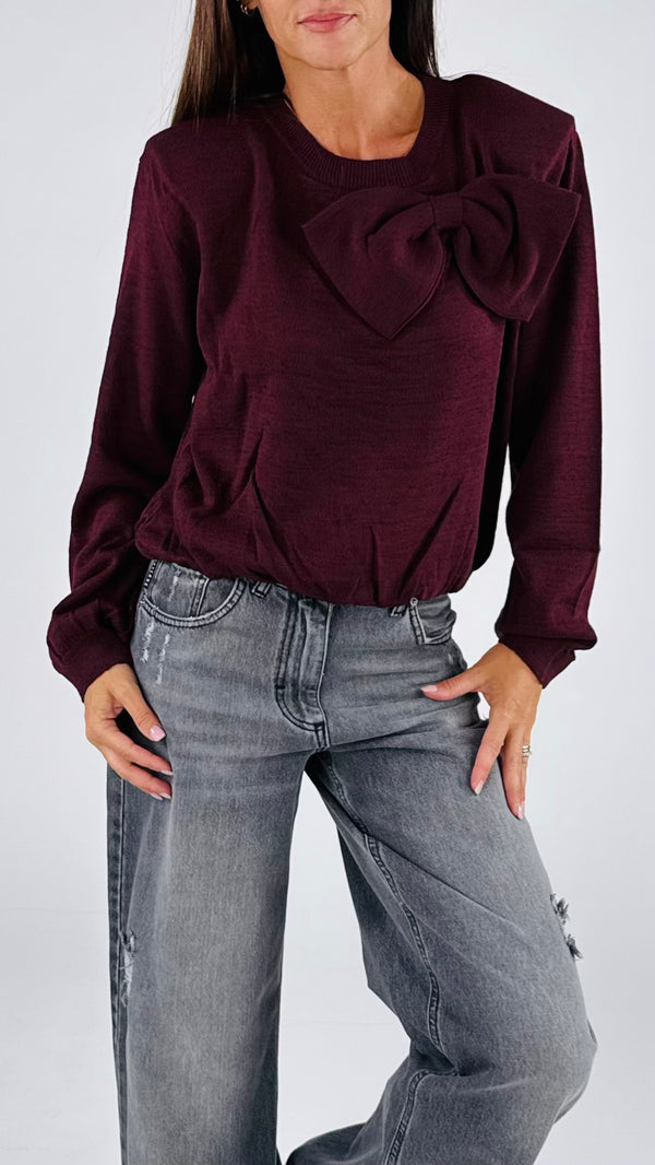 Maglia spalline fiocco H.