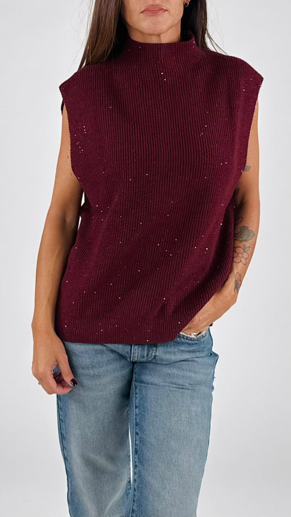 Gilet over micropailletes H.