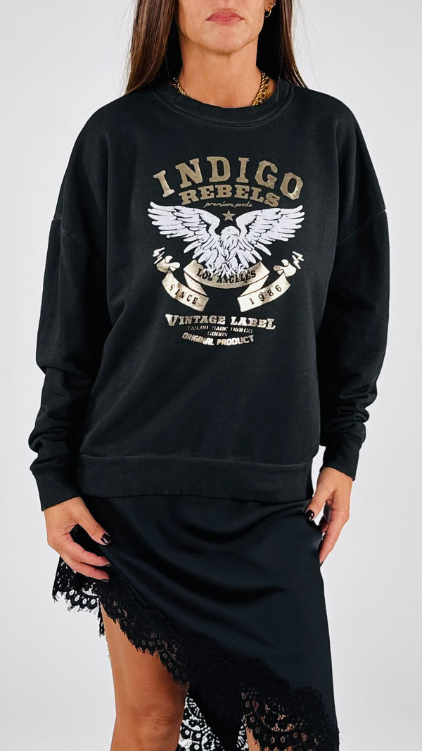Felpa indigo H.