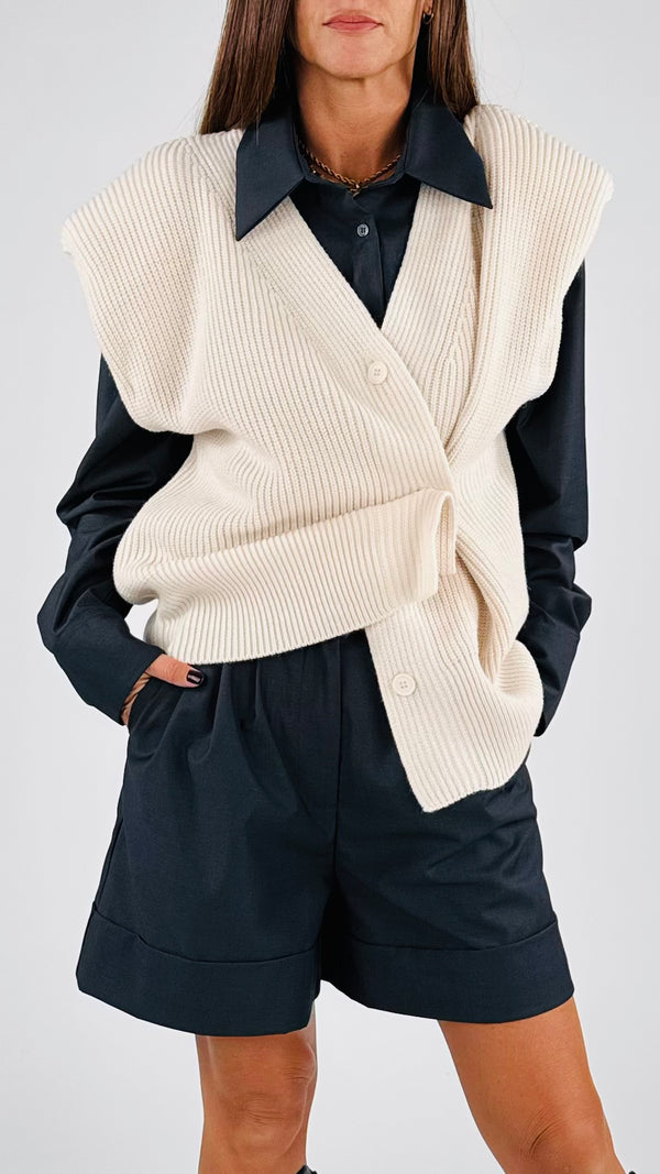 Gilet costa inglese spallina H.