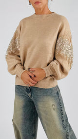 Pull petali paillettes H.