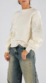 Pull petali paillettes H.
