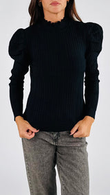 Pull treccine manica sbuffo