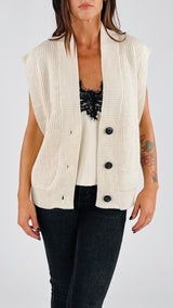 Gilet costa inglese giro allungato