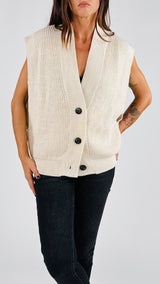 Gilet costa inglese giro allungato