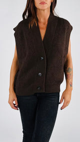 Gilet costa inglese giro allungato