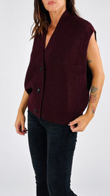 Gilet costa inglese giro allungato